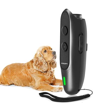 Poiiopy Ultrasound Anti Bell Device for dogs with variable frequency ultrasound dog bell deterrence rechargeable 2-in-1 dog Bell control device safe dog training trainer 5m range
