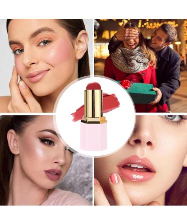 Creamy Blush Moisturizing Stick Water Resistant Natural Face Illuminator and for Oily / Dry/Combination Skin - Cheeks Lips Eyebrows - Long Hold for Special Occasions - Buy Online on GoSupps.com
