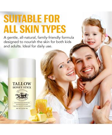 ALIVER Tallow Cream 100 GrassFed Tallow + Raw Wild Honey Beef Tallow cream moisturizes the skin beef tallow face cream Tallow Naturals Tallow Honey Balm soothes and nourishes 75 g - Buy Online on GoSupps.com