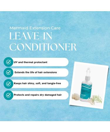 Leave-in Conditioner & Heat Protectant for Hair Extensions - Moisturizing & Detangling Formula - 8 fl oz - Buy Online on GoSupps.com