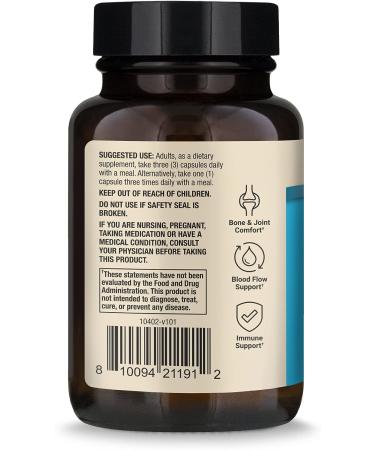 Dr. Mercola Organic Calcium Dietary Supplement 1200mg - Bone & Joint Support - 30 Servings (90 Capsules) - Non-GMO, Soy-Free, Gluten-Free - Buy Online on GoSupps.com