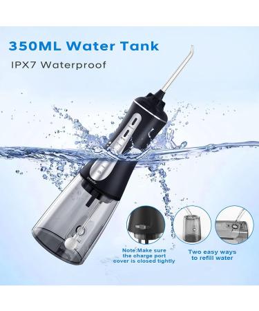 Skeufy Cordless Dental Water Flosser - 6 Jet Tips, 5 Modes, Rechargeable, IPX7 Waterproof - Portable and Powerful Oral Irrigator for Travel and Home Use - Buy Online on GoSupps.com