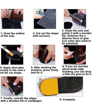 Resistant V-Shaped Rubber Sole Pad - Yellow Heel Repair Sheet for Men & Women Shoes - Durable Bottom Repairing Material - Buy Online on GoSupps.com