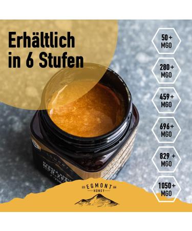 Egmont Honey Manuka Honey 696+ MGO 18+ UMF 250g | lab tested and MGO and UMF certified | raw and 100% natural | made and jarred in New Zealand - Buy Online on GoSupps.com