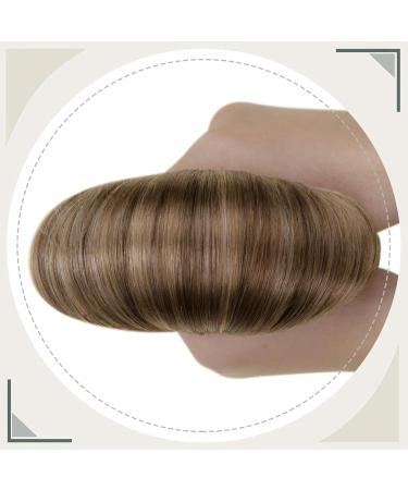 LaaVoo Microring Human Hair Extensions - Ombre Brown Light Brown Balayage & Golden Blonde - 60cm 50g Pre-Bonded Micro Loop #8/16/8 - Shop Internationally! - Buy Online on GoSupps.com