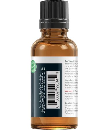 Viva Doria 100% Pure Australian Tea Tree Essential Oil - Undiluted Food Grade 30 mL | International Shipping Available - Buy Online on GoSupps.com