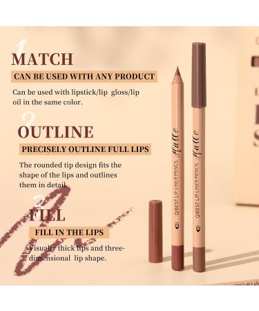 Lot de 12 crayons l vres en velours mat - Plump Nude - Couleur douce et cr meuse - Durable - Tr s pigment - Maquillage naturel des l vres - Buy Online on GoSupps.com