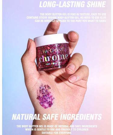 Mermaid Sequins Liquid Holographic Glitter Gel - Chunky Glitter for Face, Hair, Nails - #04 - Buy Online on GoSupps.com