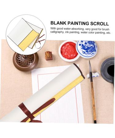 Lurrose 5pcs Rice Paper Hanging Shaft Blank Hanging Scroll Painting Paper Home Supplies Suite Household Picture 1x5pcs 75.00X32.00X0.10CMx5pcs - Buy Online on GoSupps.com