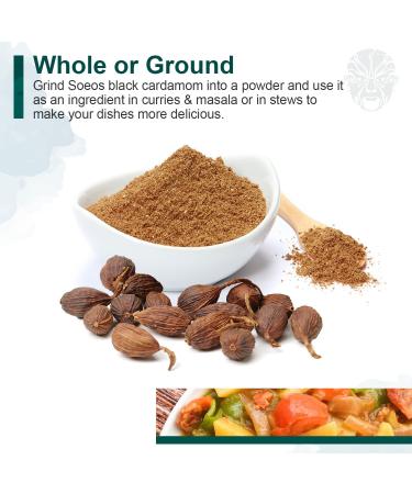 Soeos Chinese Cardamom Seeds 1lb - Premium Amomum Tsaoko Caoguo - Buy Online on GoSupps.com