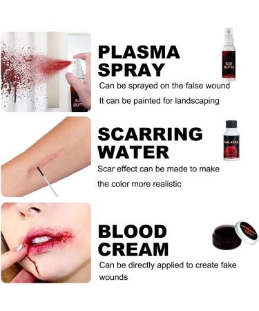 Fake Scar Makeup Wax - Special Effects Wound Modeling Skin Wax with Spatula for Halloween - Perfect for Halloween Makeup Bag & Plasma Scar Painting Set - Buy Online on GoSupps.com
