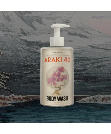 Laurel Bath House Araki 40 Gel Body Wash | Antioxidant Cleanser Hydrates Nourishes & Soothes Skin with Niacinamide Notes of Cedarwood Almond Cherry Blossom | Paraben Sulfate & Phthalate Free 350ml - Buy Online on GoSupps.com