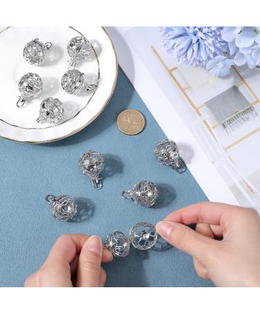 SUNNYCLUE 10Pcs Filigree Cage Pendants for Aromatherapy - Brass Locket Charms for Jewelry Making & Essential Oil Diffusers - Buy Online on GoSupps.com