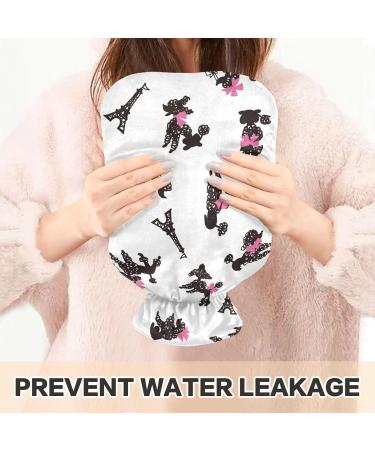 Naanle Poodle Dog Eiffel Tower Heat Bottle - 2L Transparent Warm Water Bottle for Pain Relief Hot & Cold Therapy - Ideal Hand & Feet Warmer - Buy Online on GoSupps.com
