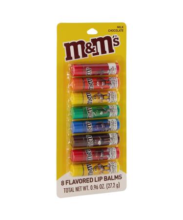 M&M 8 Pack Flavored Lip Balms - Delicious Lip Care Set - Buy Online on GoSupps.com
