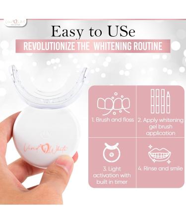 Teeth Whitening Kit - LED Light Accelerator & 35% Carbamide Gel for Sensitive Teeth | Instant Tooth Whitener - Buy Online on GoSupps.com