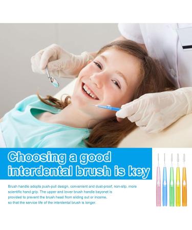 Skhaovs 50-Piece Interdental Brushes Set | Push-Pull Cleaner & Retractable Dental Flap | Optimal Oral Hygiene in 5 Colors - Buy Online on GoSupps.com