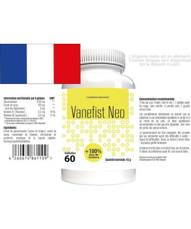Buy Vanefist Neo Glucomannan 60 Capsules - Natural Weight Loss Supplement | Fast International Shipping - Buy Online on GoSupps.com