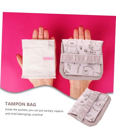 Healeved Storage Bag for Towels Bandages & Tampons - Compact 13x12x1cm Organizer for Women & Men - Versatile Wallet Bag for Menstrual Sets - Buy Online on GoSupps.com
