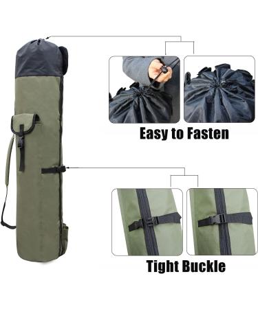 JSHANMEI Waterproof Fishing Pole Bag with Rod Holder - Holds 5 Poles, Tackle Storage & Organizer for Men - Travel Case with Large Capacity - Buy Online on GoSupps.com