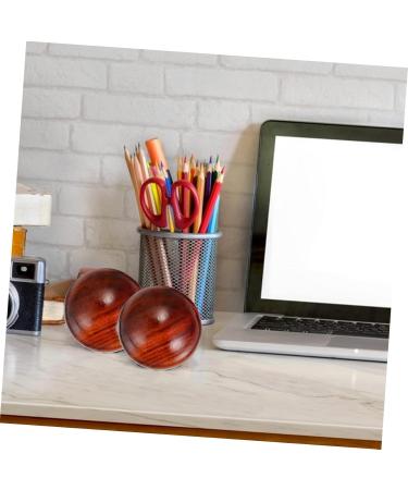 Frcolor 2-St Carving Craft Stress Balls - 2 Inch Wooden Chinese Massage Balls for Relaxation | Rosewood Hand Therapy Desk Accessories - Buy Online on GoSupps.com