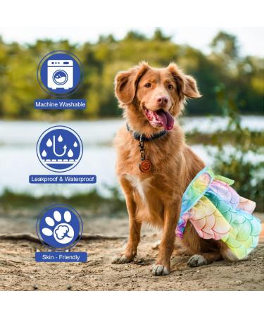 Hisprout Female Dog Skirt Diaper - Reusable Washable Durable Puppy Diapers (Large Mermaid) - International Shipping Available - Buy Online on GoSupps.com