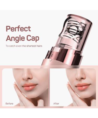 Gurelax Hair Removal Epilator for Women - Battery-Operated Face & Arms Plucker in Light Pink | International Shipping Available - Buy Online on GoSupps.com