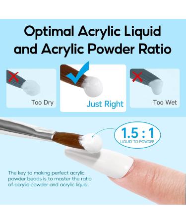 PEACECOLOR 30ML Acrylic Liquid Non-Yellowing Monomer for Acrylic Nails Acrylic Powder Professional Acrylic Liquid for Nail Art DIY at Home Beauty Gifts for Women Girls color 161 - Buy Online on GoSupps.com