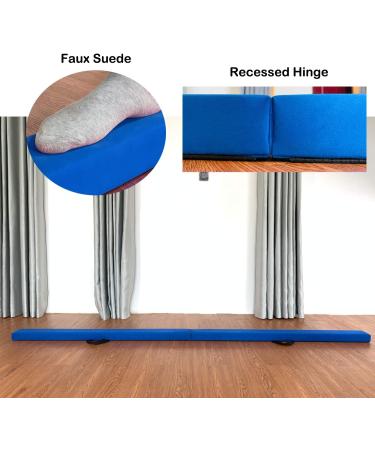 MARFULA 8 Ft Folding Wood Gymnastic Balance Beam - Blue | For Kids/Adults Home Use - Buy Online on GoSupps.com