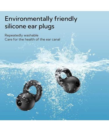 Quiet Noise Reduction Earplugs Super Soft Reusable Hearing Protection of Earplugs for Sleeping Concerts Work Flights swim 4 Sizes XS/S/M/L (Black) - Buy Online on GoSupps.com