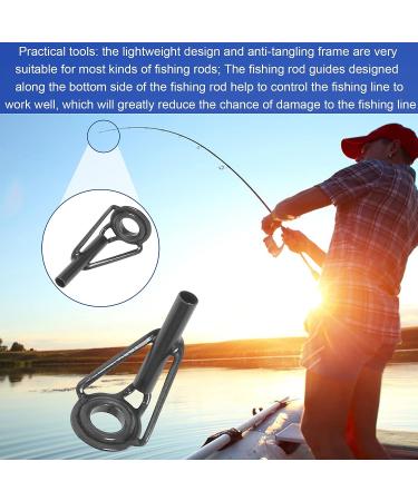 Fishing Rod Tip Repair Kit - 50 Pcs Stainless Steel Ceramic Replacement Guides for Freshwater and Saltwater Rods - Buy Online on GoSupps.com