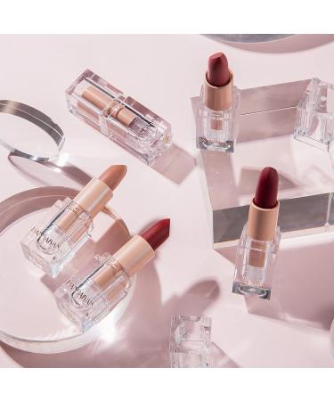 Long Lasting Nude Pink Lipstick - Waterproof Matte Lip Gloss for Women | Non-Stick & Moisturizing | Gift Idea | Labiales Mate (#606 The Perfect Red) - Buy Online on GoSupps.com