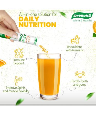 Dr. Nick's Multivitamin Powder for Women 30 Pack Orange Splash Multivitamin for Women with 32 Vitamins and Minerals Sugar Free Non-GMO Vegan Gluten-Free Potent Probiotics Antioxidant - Buy Online on GoSupps.com