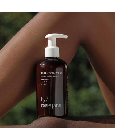 By Rosie Jane Chill Body Milk Skin Care - Milk Toner to Help Tone Tighten and Hydrate Skin - Body Care Made with Peppermint Mandarin & Cypress - Helps Promote Anti-Aging & Boost Radiance (250ml) Chill (Peppermint) - Buy Online on GoSupps.com