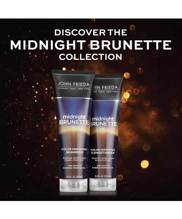 John Frieda Midnight Brunette Visibly Deeper Color Deepening Conditioner  8.3 Ounce  with Evening Primrose Oil  Infused with Cocoa CONDITIONER 1 - Buy Online on GoSupps.com