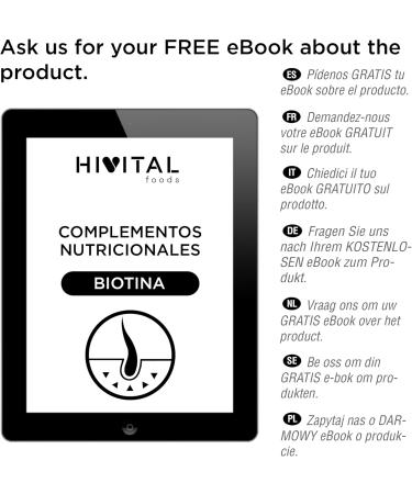 Biotin 10000 mcg (Vitamin B7) | 365 Vegan Tablets (1 Year Treatment) | Stimulates Hair Growth Helps Keep Skin & Nails Healthy & Improves Metabolism - Buy Online on GoSupps.com