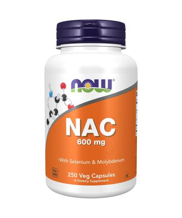 Now Foods NAC (N-Acetyl Cysteine) 600mg Depot Food Supplement 250 Capsules Laboratory Tested Soy Free Gluten Free Non GMO