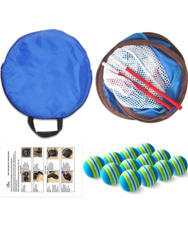 Gagalileo Pop Up Golf Chipping Net - Collapsible 24x28 Target with 12 Foam Balls (Noble Blue) - Buy Online on GoSupps.com