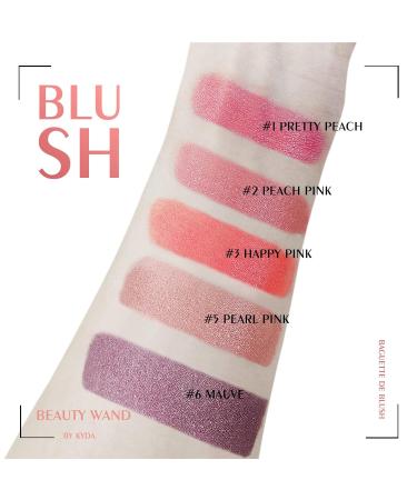 Kyda Blush Beauty Wall - Long-Lasting Liquid Face Touch Rouge with Pillow Applicator | Silky Smooth Cream Blush in Happy Pink (0.6 fl. oz) - Buy Online on GoSupps.com