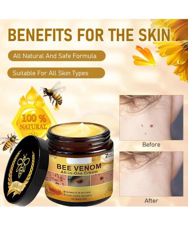 Bee Venom All-in-One Cream 2025 New Bee Venom Skin Restoration Cream Professional Bee Poison Skin Tr-eatment for Body Skin Care- Face Lift & Firming for All Skin Types(2PCS) - Buy Online on GoSupps.com