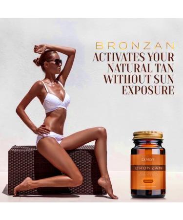 Dr. Viton BRONZAN Self-Tanning Capsules 30pcs per box Get a Natural Looking Darker Bronze Tan Without Aun All Year Round 100% Organic Ingredients - Buy Online on GoSupps.com