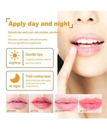Bee Balm Lip Balm Honey Pot - 4 PCS Strawberry & Honey Lip Masks for Hydration and Prevention of Dry, Cracked Lips - Exfoliating Lip Scrubs and Sleeping Lip Mask Set for Reducing Lip Lines - 2 PCS Strawberry & Honey Included - Buy Online on GoSupps.com