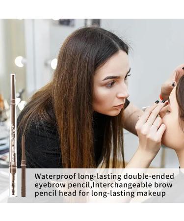Waterproof Eyebrow Pencil Long Lasting Eye Brow Makeup Gel Pencils | Anti-Smudge Eyebrow Pencil Interchangeable Tip for Mother Kagrote Brown - Buy Online on GoSupps.com