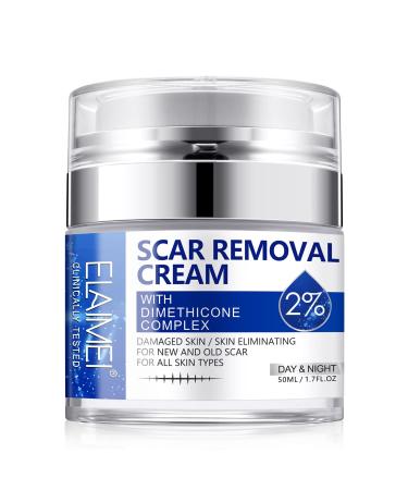 Scar Removal Cream - 2022 Upgraded Advanced Scar Treatment Gel for Surgical Scars, Acne Scars, C-Section, Burns, Stretch Marks - for Old and New Scars 50ML