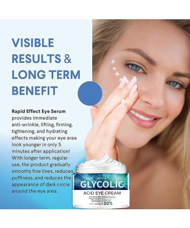 Buy Glycolic Acid Eye Cream 30g - Anti Wrinkle Hydrating Reduces Dark Circles & Puffiness - Buy Online on GoSupps.com