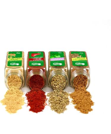 Sweet Spice Pack - Ideal for Gifts and Everyday Use - 8 Reusable Glass Jars - Cinnamon Nutmeg Cloves Ginger Cardamom Vanilla Sugar Manna - Multicoloured - Buy Online on GoSupps.com