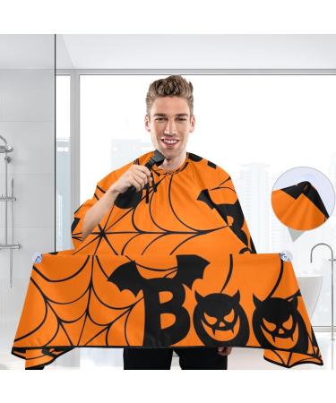 Kigai Happy Halloween Barber Cape - Waterproof Adjustable Hairdressing Cape for Men & Women | Professional Salon Hair Cutting Cape - Buy Online on GoSupps.com