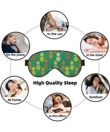 Pineapples1 Double-Sided Sleep Mask | Soft Adjustable Eye Covers for Perfect Shading & Reducing Eye Edema - International Shipping Available - Buy Online on GoSupps.com