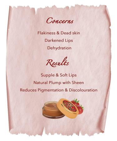 Essentials Ayurvedic Strawberry & Beetroot Lip Scrub | Organic Lightening & Exfoliating | SLS & Paraben Free 15gm - Buy Online on GoSupps.com