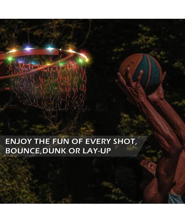 Remote Control LED Basketball Hoop Lights | 16 Color Waterproof Rim Strip Light for Night Outdoor Play | Perfect Gift for Kids Training - Buy Online on GoSupps.com
